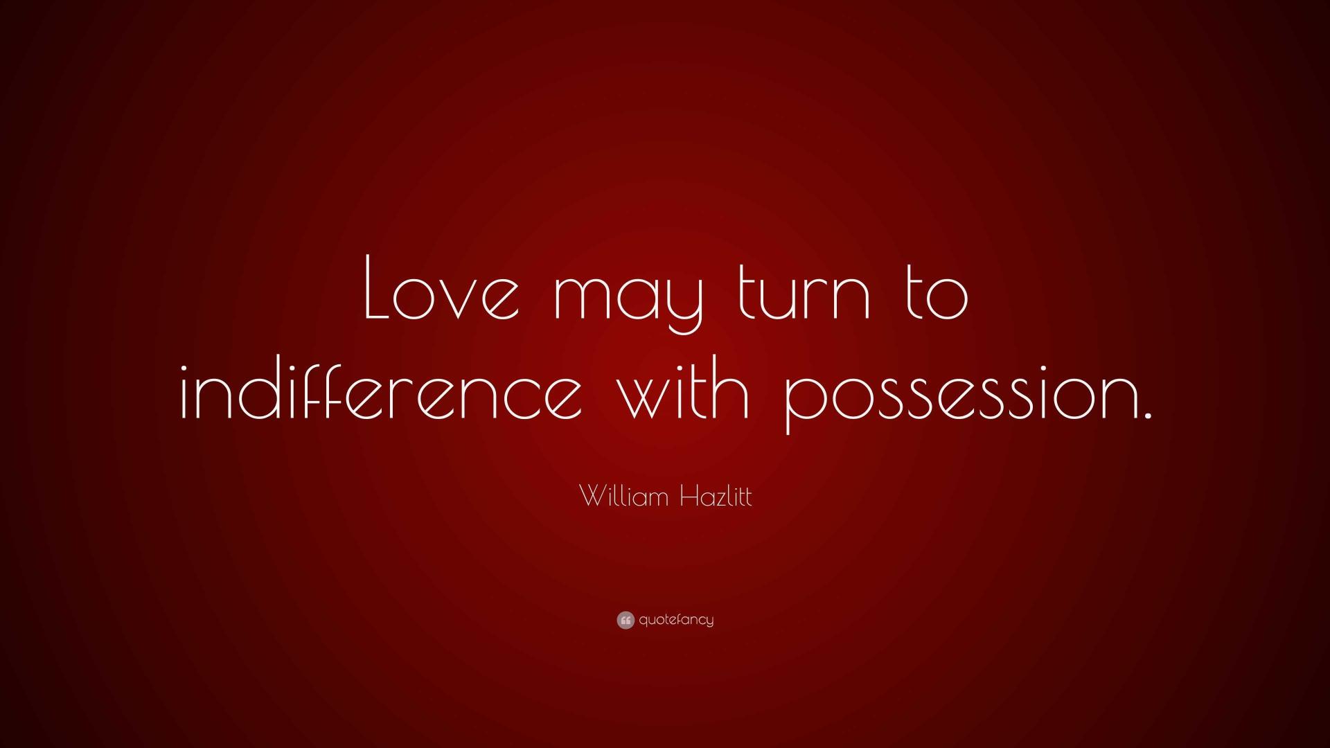 "Evading Love with Indifference and Detachment."